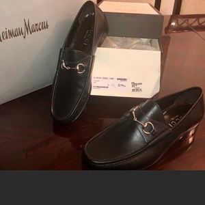Gucci Classic Leather Horsebit Loafer, Black